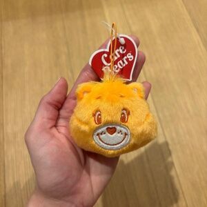 Care Bears Laugh A Lot Bear Japan Exclusive Plush Keychain Star Design